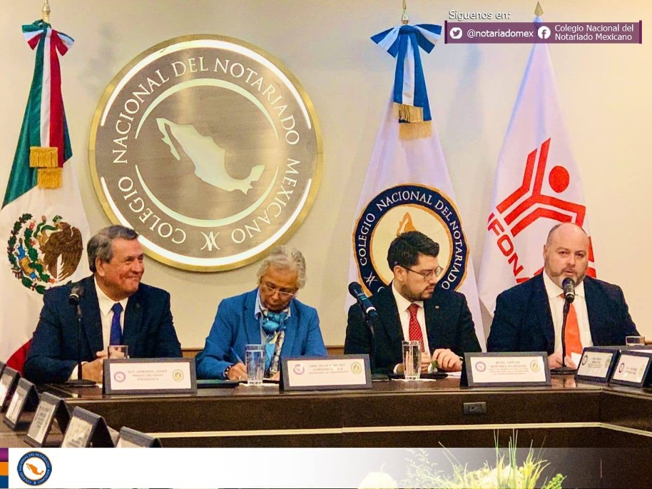 Firma de convenio con el INFONAVIT con la presencia de la Secretaría de ...